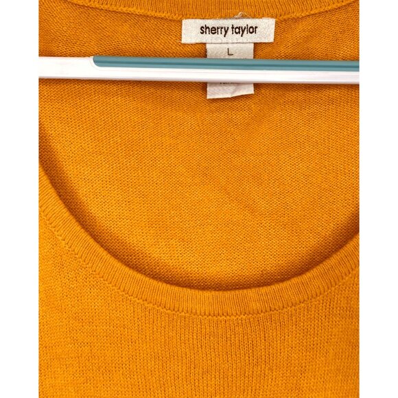 Sherry Taylor Gold Dress Size L - Picture 3 of 4